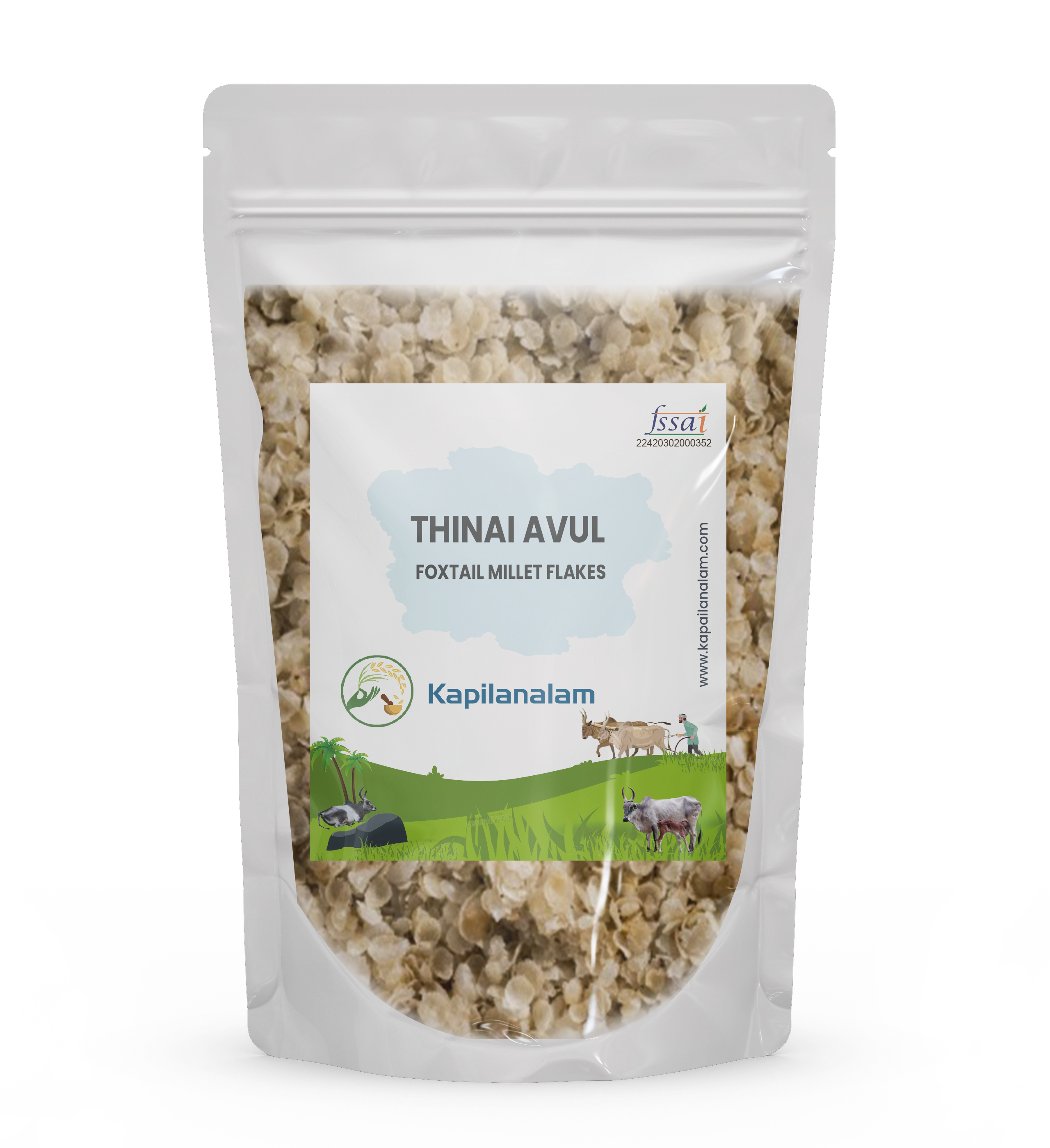 Thinai Avul  (Foxtail Millet Flakes) - 500gm